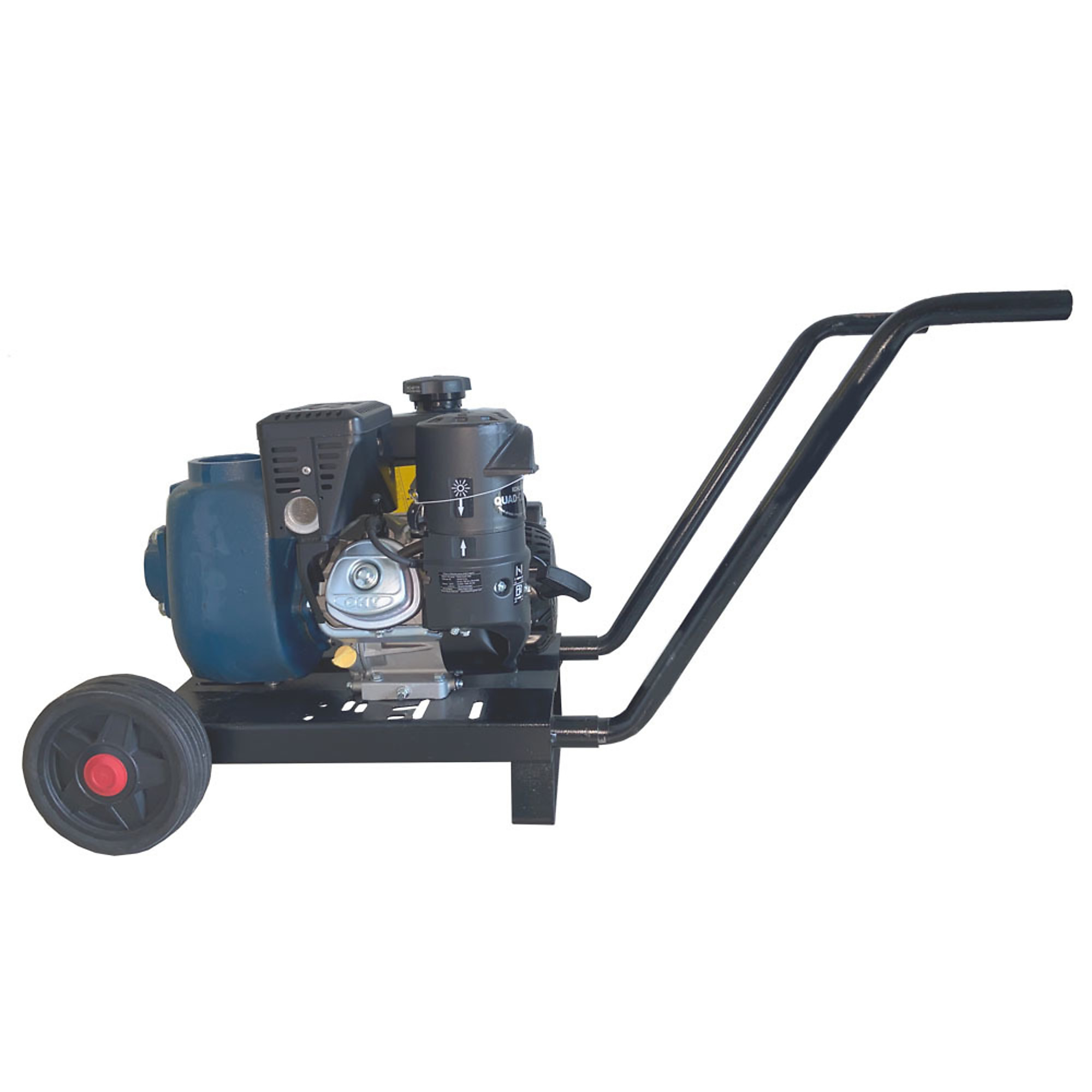 JMS-USA, Self - Priming Trash Water Pump-2in. Port, Max. Flow 10440 GPH, Engine Displacement 196 cc, Engine Brand Kohler, Model# JBA265-A22B2